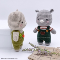 Renaud The Rhino amigurumi pattern by Khuc Cay