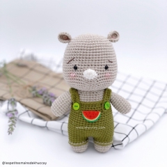 Renaud The Rhino amigurumi pattern by Khuc Cay