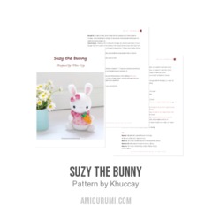 Suzy the bunny amigurumi pattern by Khuc Cay