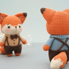 Taki the fox amigurumi pattern by Khuc Cay