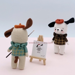 Vincent the puppy amigurumi pattern by Khuc Cay