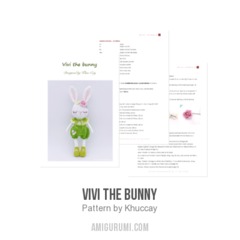 Vivi the Bunny amigurumi pattern by Khuc Cay