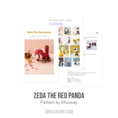 Zeda the red panda amigurumi pattern by Khuc Cay