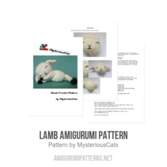 Lamb Amigurumi Pattern amigurumi pattern by MysteriousCats