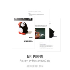 Mr. Puffin amigurumi pattern by MysteriousCats
