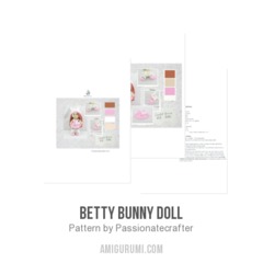 Betty bunny doll amigurumi pattern by Passionatecrafter