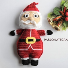 Mrs.Santa Claus and Mr.Santa Claus ragdoll  amigurumi by Passionatecrafter