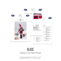 Alice amigurumi pattern by P'tite Peste
