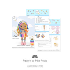 Ava amigurumi pattern by P'tite Peste