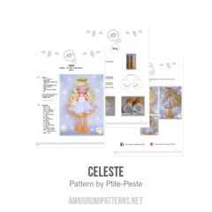 Celeste amigurumi pattern by P'tite Peste