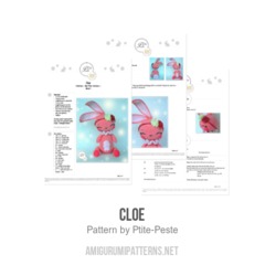 Cloe amigurumi pattern by P'tite Peste