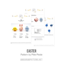 Easter amigurumi pattern by P'tite Peste