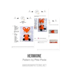 Hermione amigurumi pattern by P'tite Peste