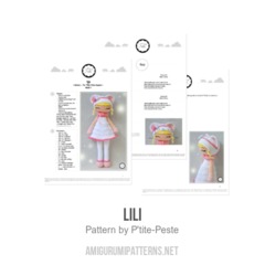 Lili amigurumi pattern by P'tite Peste