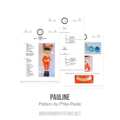 Pauline amigurumi pattern by P'tite Peste
