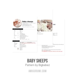 Baby Sheeps amigurumi pattern by Bigbebez