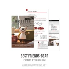 Best Friends-Bear amigurumi pattern by Bigbebez