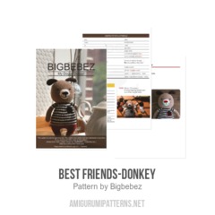Best Friends-Donkey amigurumi pattern by Bigbebez