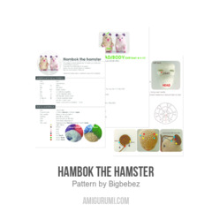 Hambok the Hamster amigurumi pattern by Bigbebez