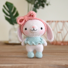 Mini bunny and bear amigurumi by Bigbebez