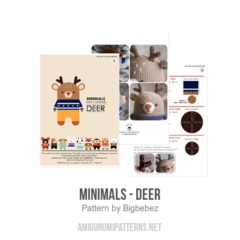 Minimals - Deer amigurumi pattern by Bigbebez