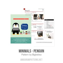 Minimals - Penguin amigurumi pattern by Bigbebez