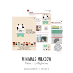 Minimals-Milkcow amigurumi pattern by Bigbebez