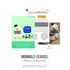 Minimals-Seagull amigurumi pattern by Bigbebez