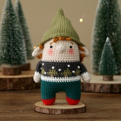 Minimals - Xmas set: Santa / Rudolph / Snowman / Bear tree / Elf amigurumi pattern by Bigbebez