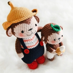 My chubby pet - Monkeys amigurumi pattern by Bigbebez