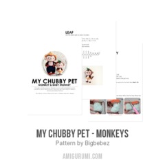 My chubby pet - Monkeys amigurumi pattern by Bigbebez