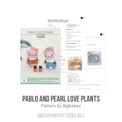 Pablo and Pearl love Plants amigurumi pattern by Bigbebez