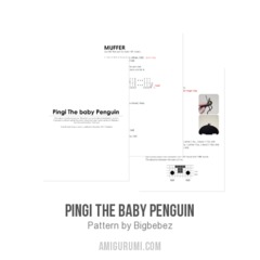 Pingi the baby penguin amigurumi pattern by Bigbebez