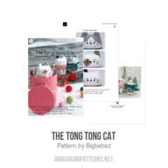 The Tong Tong cat amigurumi pattern by Bigbebez