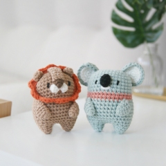 Tinymals - Koala / Bunny / Penguin / Lion amigurumi pattern by Bigbebez