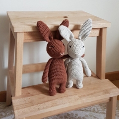 Basile the blissful bunny amigurumi pattern by La Fabrique des Songes