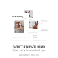 Basile the blissful bunny amigurumi pattern by La Fabrique des Songes