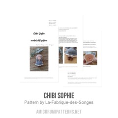 Chibi Sophie amigurumi pattern by La Fabrique des Songes