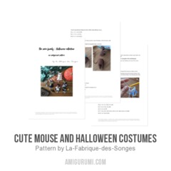 Cute mouse and Halloween costumes amigurumi pattern by La Fabrique des Songes