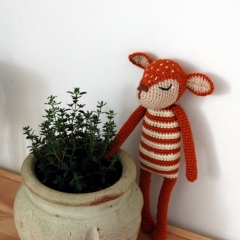 Finn the fawn amigurumi pattern by La Fabrique des Songes