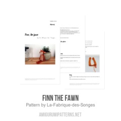 Finn the fawn amigurumi pattern by La Fabrique des Songes