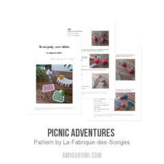 Picnic adventures  amigurumi pattern by La Fabrique des Songes