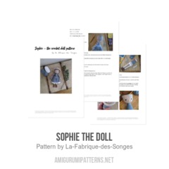 Sophie the doll amigurumi pattern by La Fabrique des Songes