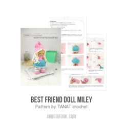 Best friend Doll Miley amigurumi pattern by TANATIcrochet