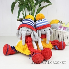 Best friend EMMA the Elephant amigurumi by TANATIcrochet