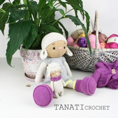 Best friend NINA the Lamb amigurumi by TANATIcrochet