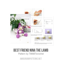 Best friend NINA the Lamb amigurumi pattern by TANATIcrochet