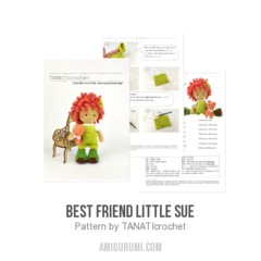 Best friend little Sue amigurumi pattern by TANATIcrochet