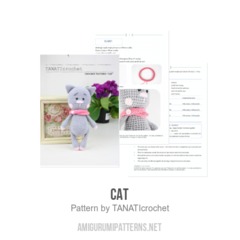 Cat amigurumi pattern by TANATIcrochet