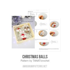 Christmas balls amigurumi pattern by TANATIcrochet